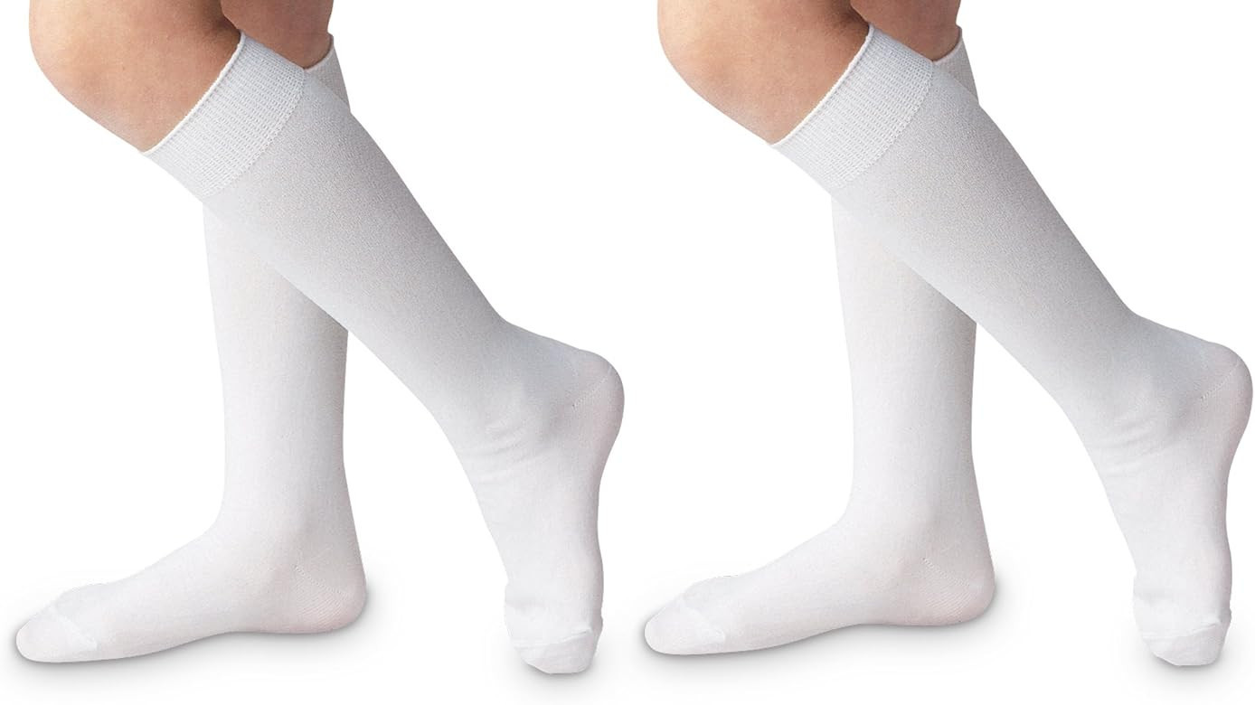 Jefferies Socks Boys Dress School Uniform Nylon Knee High Socks 2 Pair Pack | Amazon (US)