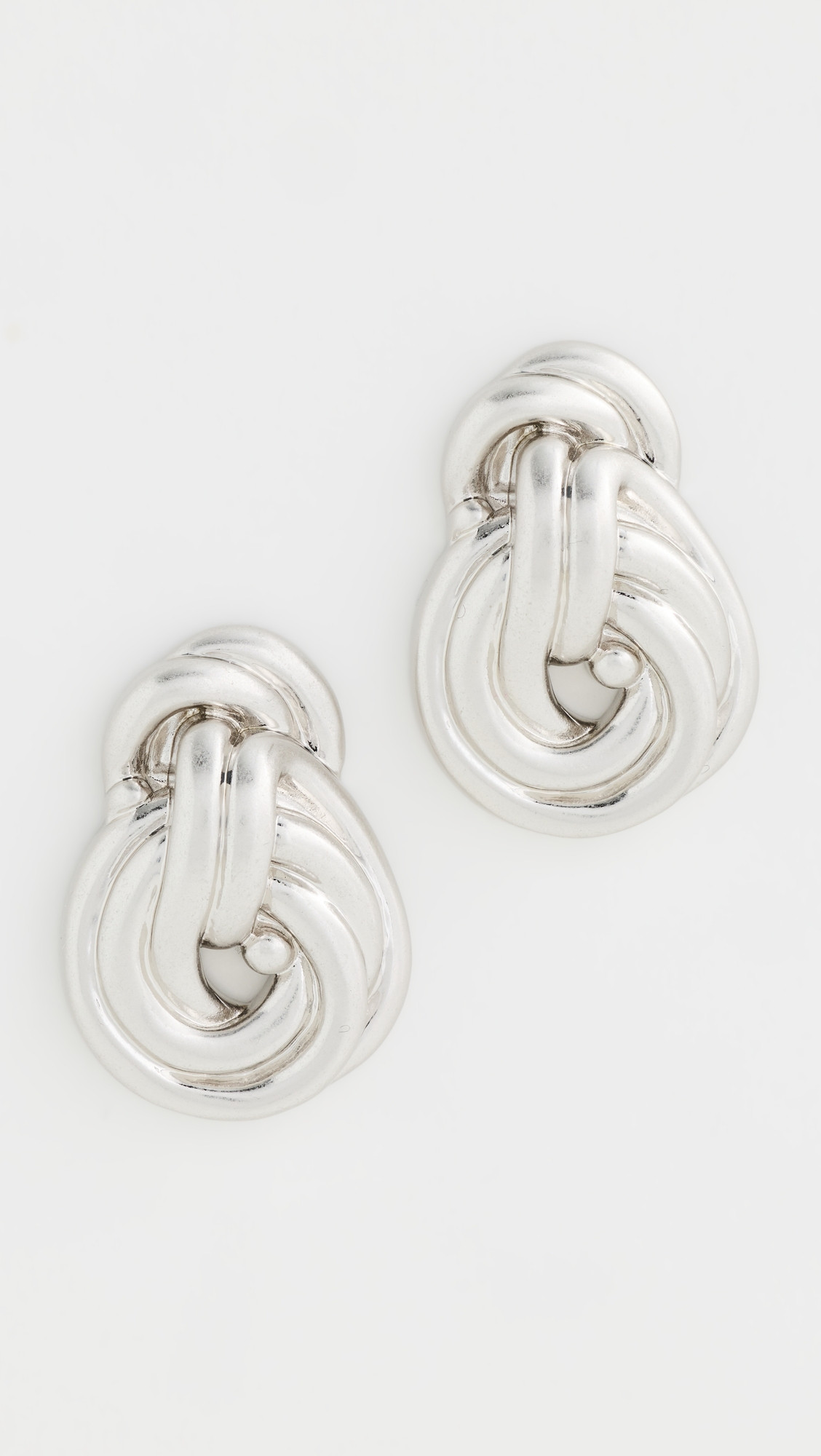 Julietta Knot Earrings Silver One Size | Shopbop
