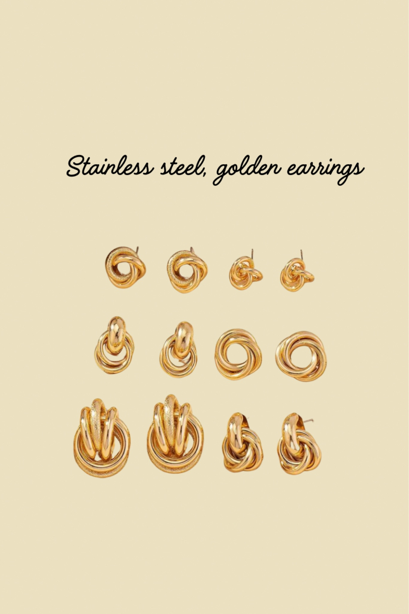 Stainless steel golden earrings 

#LTKSaleAlert #LTKStyleTip #LTKFindsUnder50