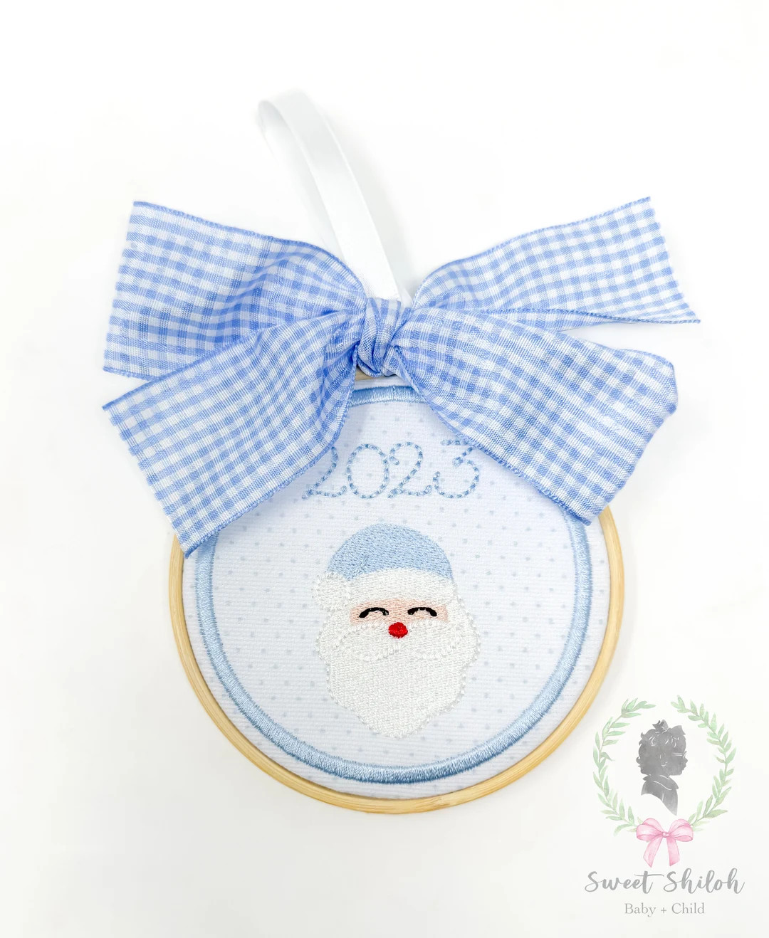 Christmas Santa Ornament, Santa Claus Ornament, Children’s Christmas Keepsake Ornament, Baby Sa... | Etsy (US)