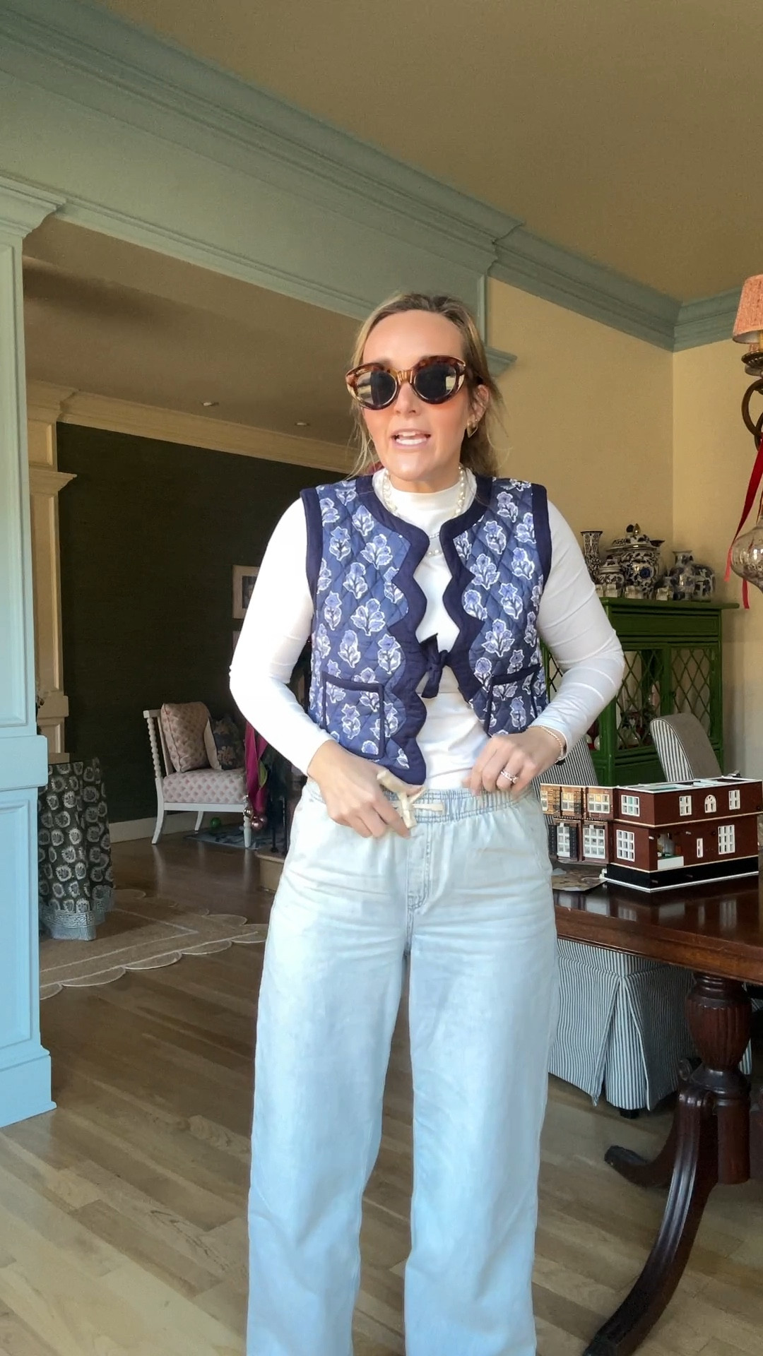 Drawstring jeans! Comfy, cute and practical! 

#LTKFindsUnder100 #LTKFindsUnder50 #LTKSaleAlert