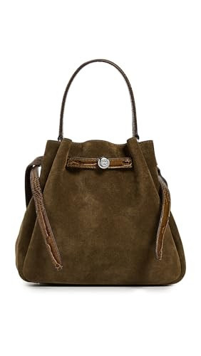Tory Burch Women's Romy Suede Bucket Bag, Wild Olive, Green, One Size | Amazon (US)