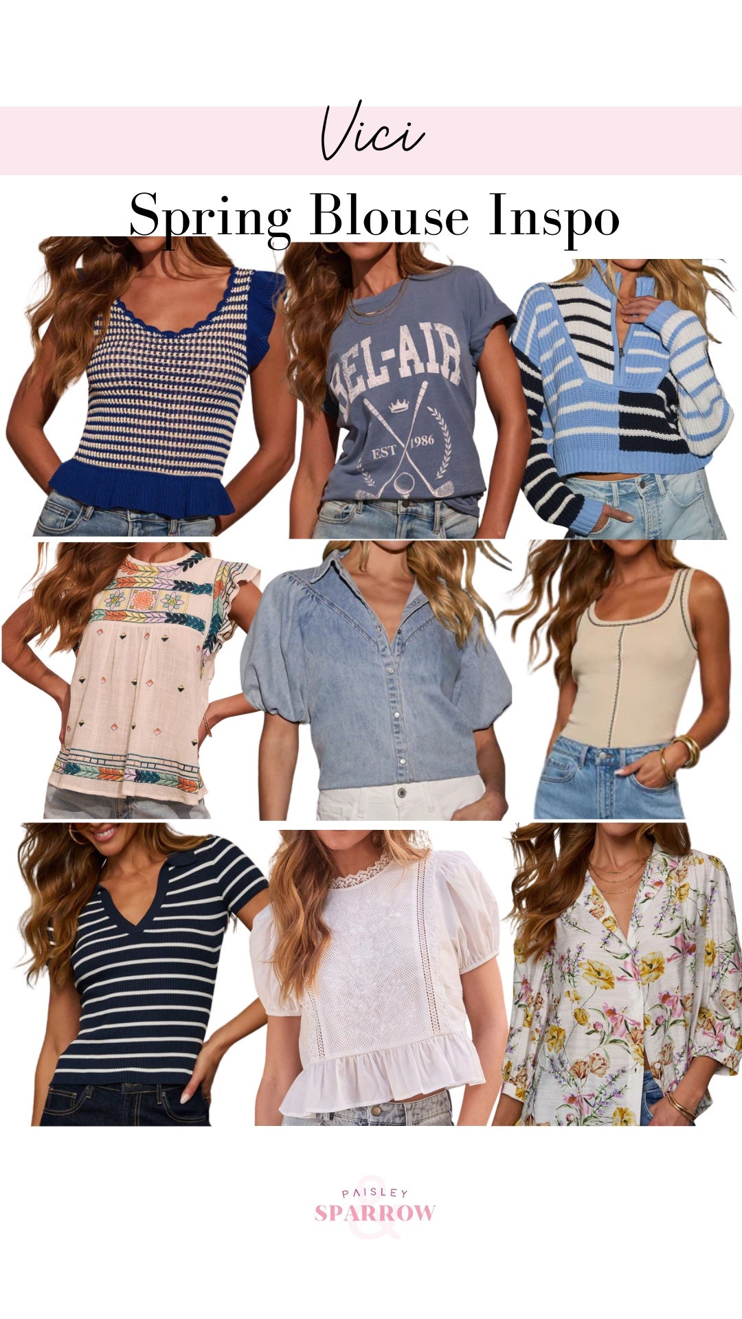 Spring blouse info from Vici.

Spring tops  women's tops  women's outfit  women's look  spring fashion  casual look  casual outfit  casual tops  Vici



#LTKSeasonal #LTKStyleTip