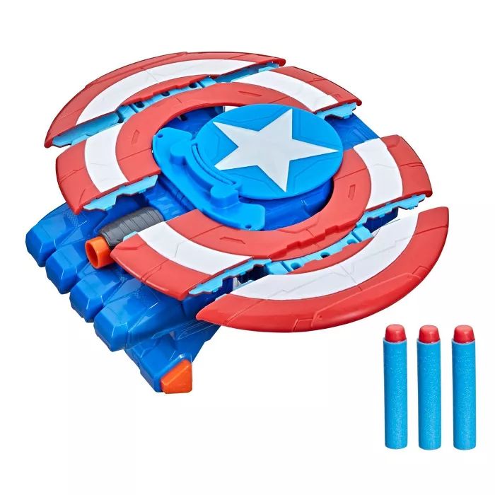NERF Marvel Avengers Mech Strike Captain America Strikeshot Shield | Target