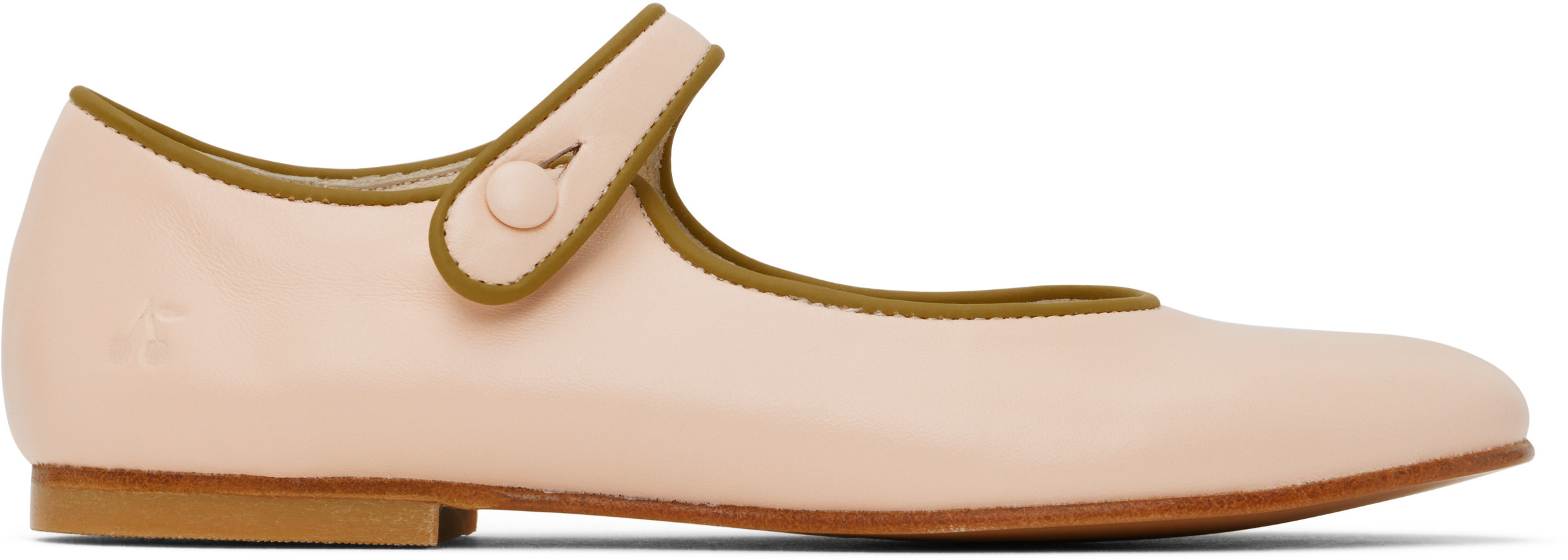 Bonpoint Kids Pink Ella Mary Jane Flats | SSENSE