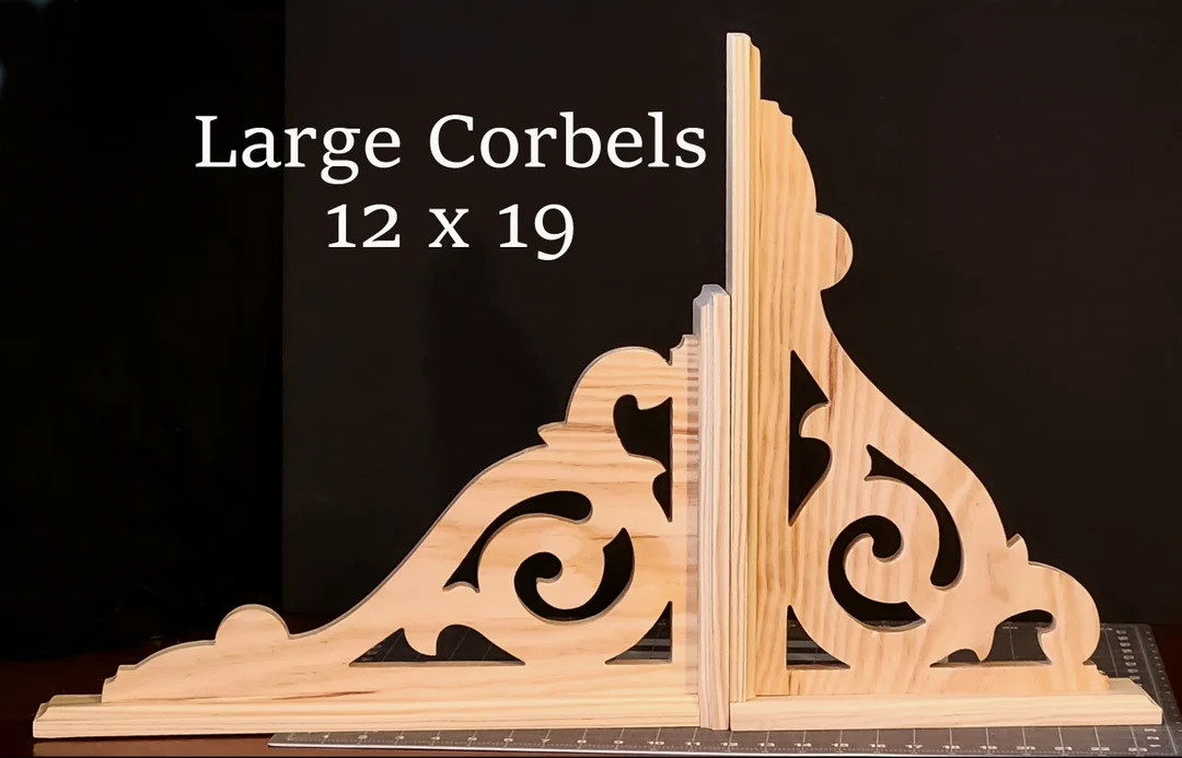 Large Pair of Corbels, Shelf Brackets, Farmhouse Corbel, Country Corbel, Wall Sconce, Set Of 2 - ... | Etsy (US)