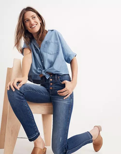 Tall 10" High-Rise Skinny Jeans: Drop-Hem Edition | Madewell