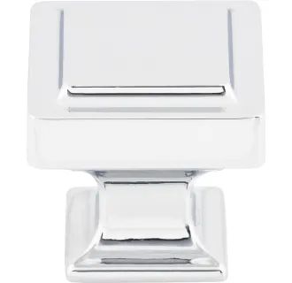 Top Knobs TK702PC Polished Chrome Ascendra 1-1/4 Inch Square Cabinet Knob from the Transcend Coll... | Build.com, Inc.