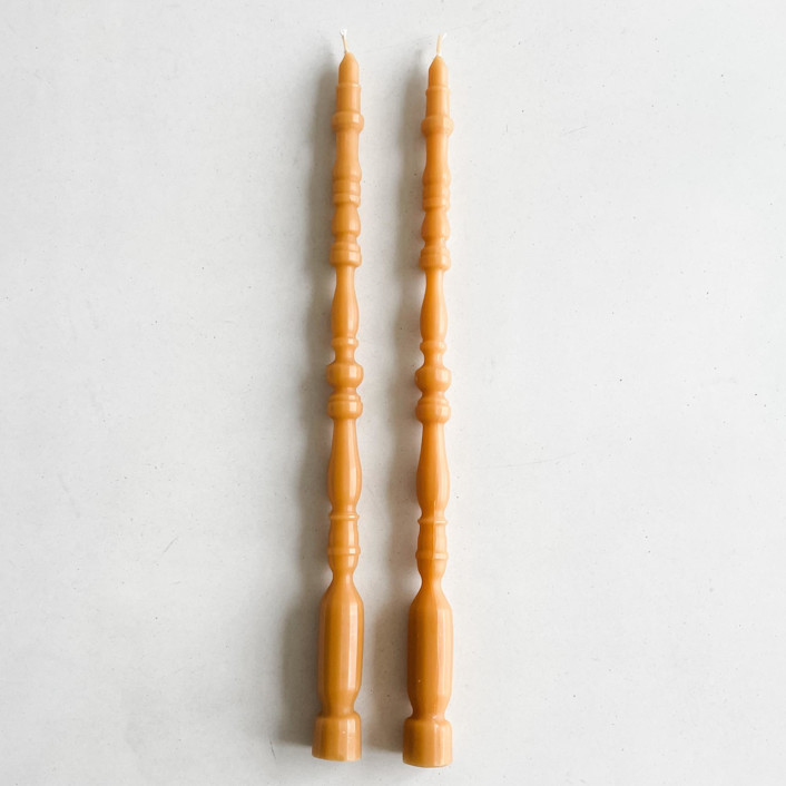 Set Of 2 - Spindle Leg Tapers // Oro | Minted