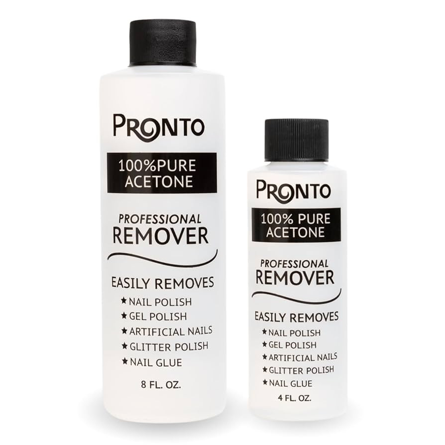 Pronto 100% Acetone Gel Nail Polish Remover - Gel Polish Remover for Nails | Acetone Nail Polish ... | Amazon (US)