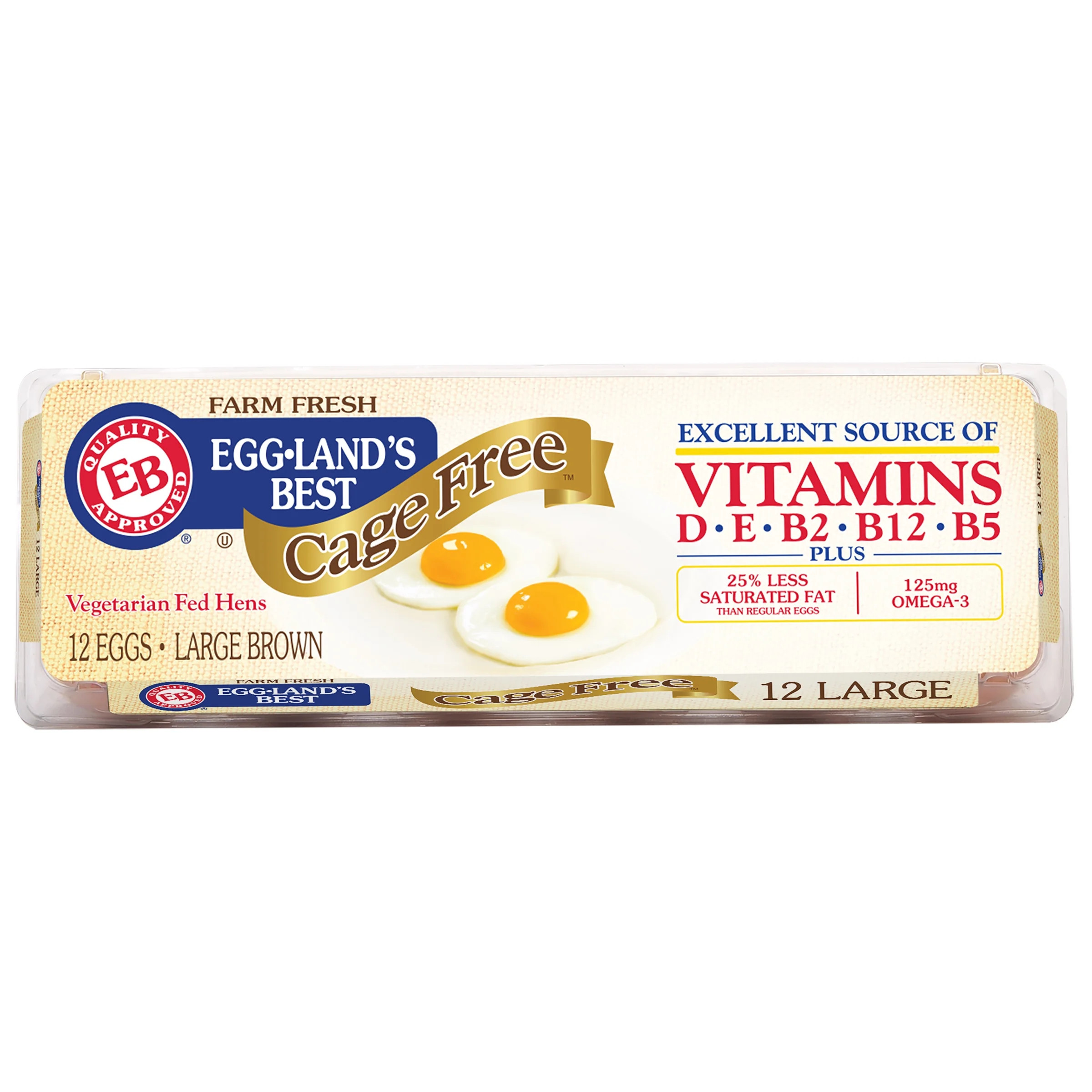 Eggland's Best Cage Free Large Brown Eggs, 12 Count | Walmart (US)