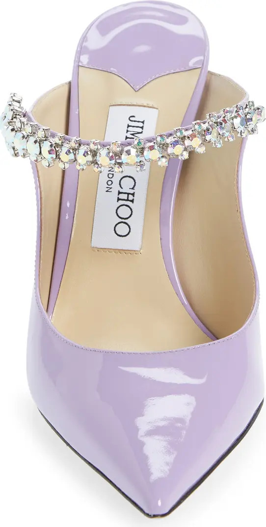 Bing Crystal Embellished Pointed Toe Patent Mule (Women) | Nordstrom