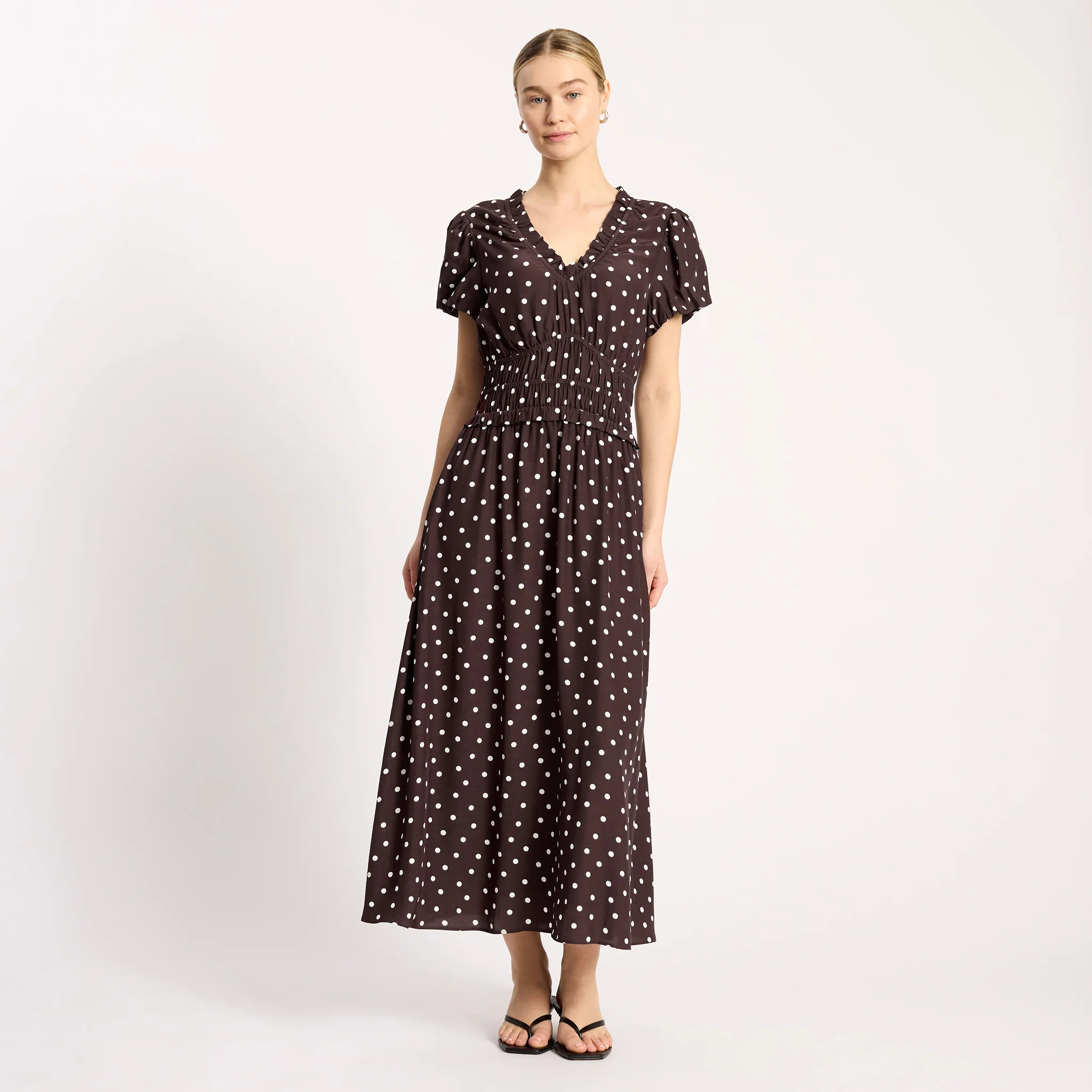 Chocolate Spot Dress | Albaray