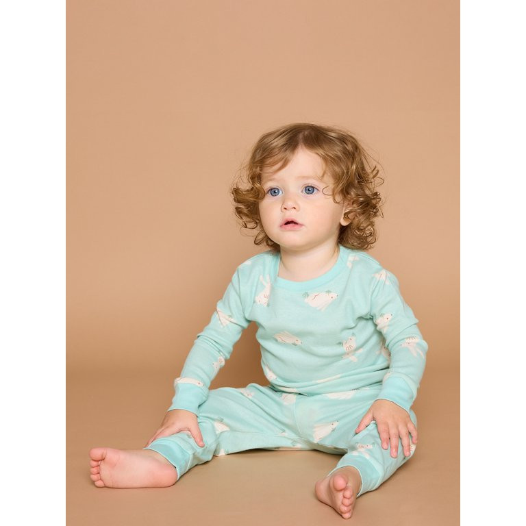 Little Star Organic Toddler Unisex Easter Pajama Set, 2-Piece, Sizes 12M-5T | Walmart (US)