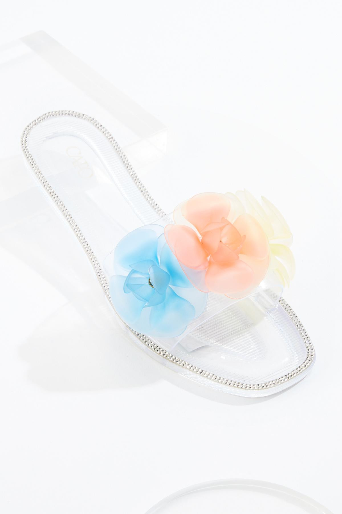 3d Flower Jelly Sandals | Cato Fashions