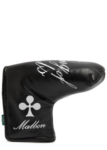 King Of Clubs embroidered leather golf club headcover | Harvey Nichols
