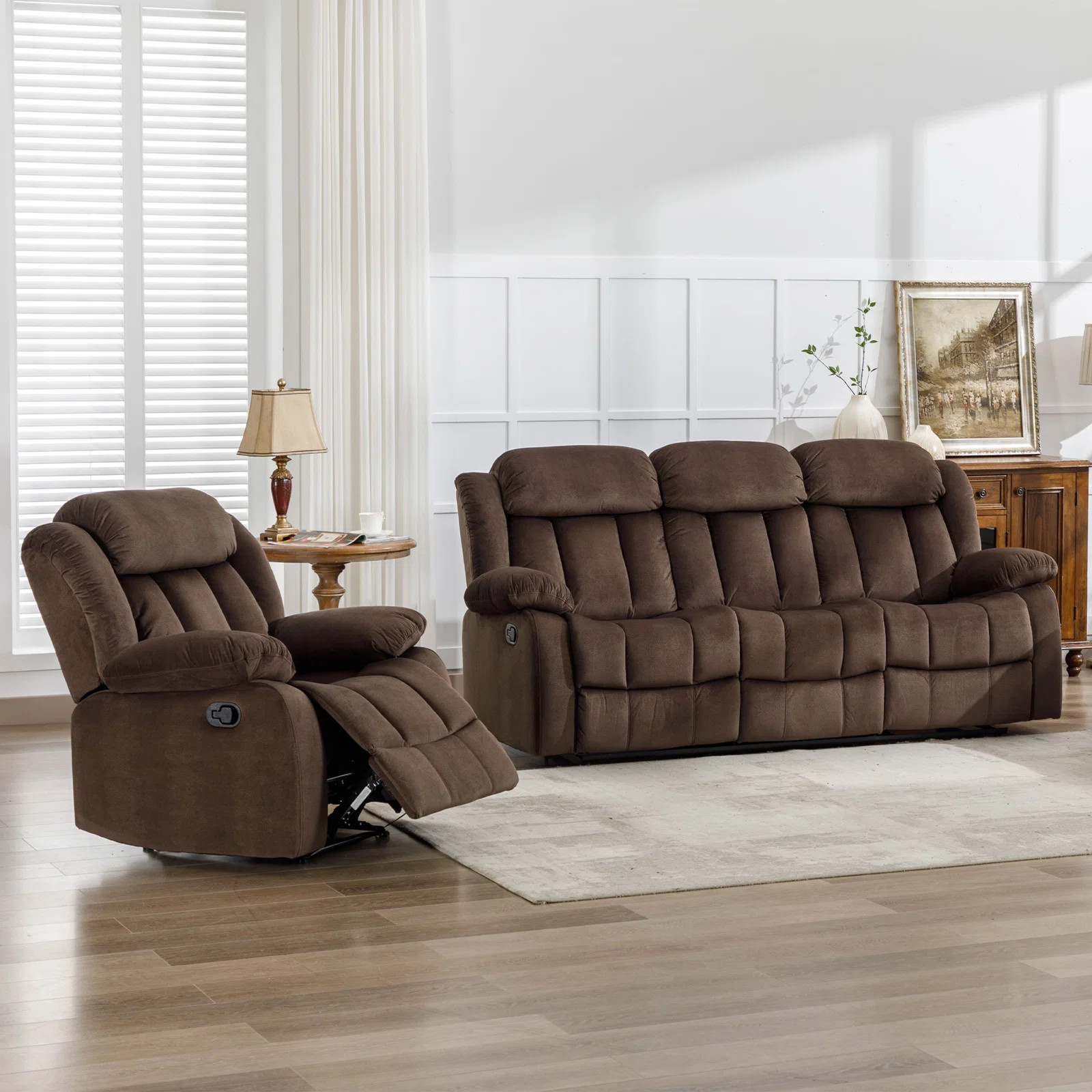 2 - Piece Microfiber Manual Reclining Living Room Set | Wayfair North America