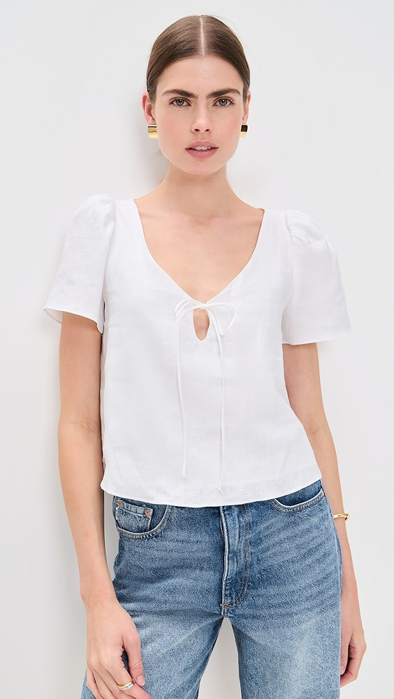 Reformation Mayla Linen Top | Shopbop | Shopbop