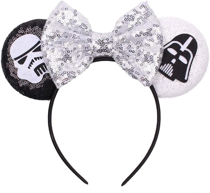 YanJie Mouse Ears Bow Headbands, Glitter Party Princess Decoration Cosplay Costume for Girls & Wo... | Amazon (US)
