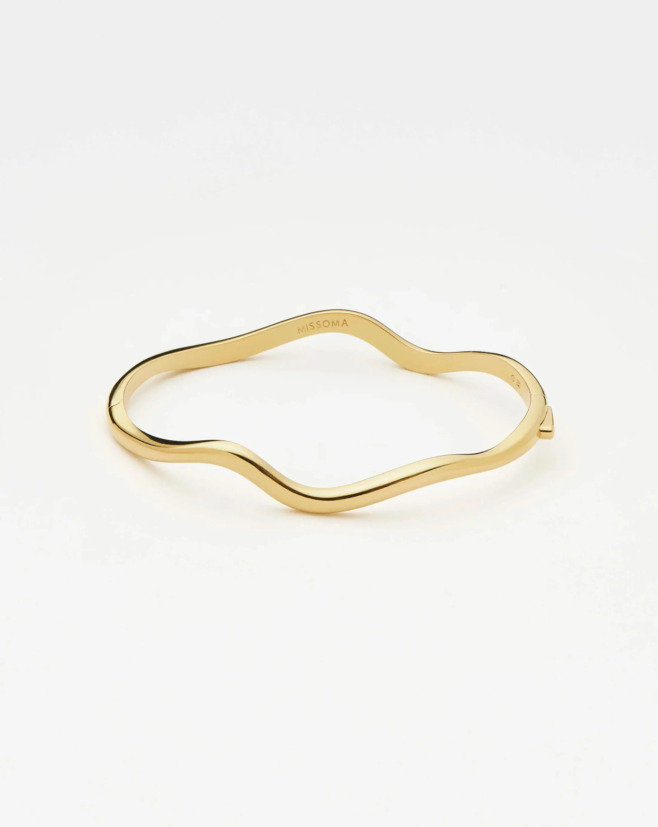 Molten Classic Hinged Bangle - Gold | Missoma UK | Missoma UK