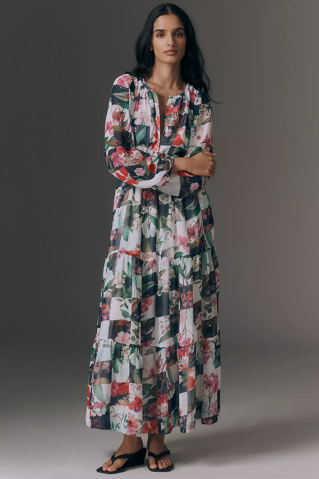 The Somerset Maxi Dress: Long-Sleeve Chiffon Edition | Anthropologie (US)