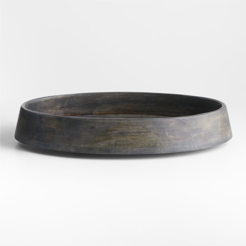 Katin Black Wooden Tray + Reviews | Crate & Barrel | Crate & Barrel