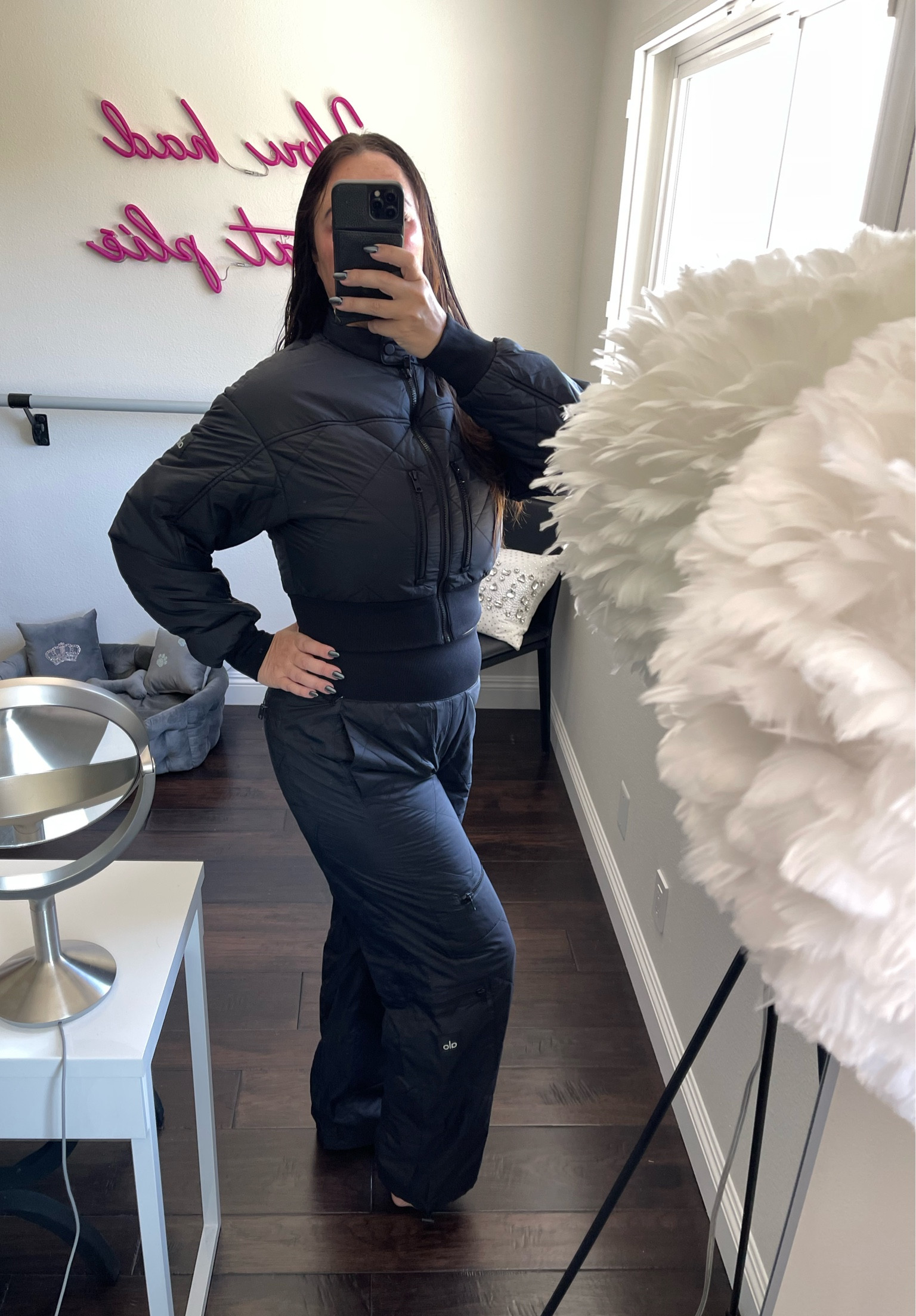 SALE ALERT!!! I couldn’t be more in love with the ski set. We’re going to Whistler soon and this is gonna be absolutely perfect. I will probably wear it for several days while we’re there. It’s super warm and it’s also going to pack very easily and not take up much space I really can’t say enough good things about this outfit. If you need a ski outfit check it out. I bought size medium pants and debated between keeping the small or medium jacket as they both fit I kept the medium in case I wanted to put a bulky layer underneath. 
I’m wearing the small in this photo - I’m 5’9” 165. #ski #winter #snow

#LTKSeasonal #LTKsalealert #LTKHolidaySale
