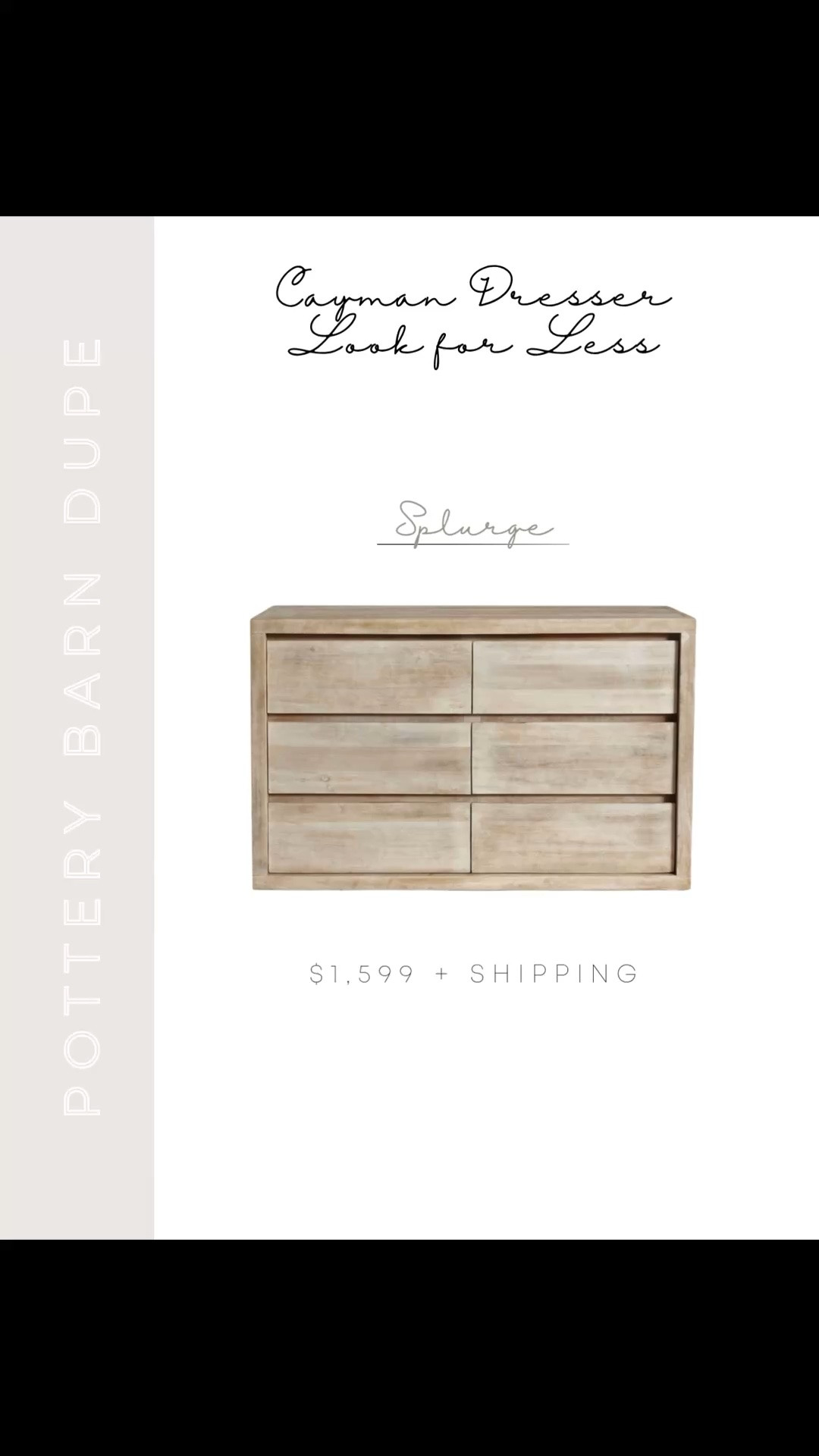 One of my most shopped posts — the Pottery Barn Cayman dresser dupe 🤍 If you’ve been eyeing this dresser but not the price tag these are the best look-for-less options I’ve found. Same warm wood tones and timeless style, way more budget friendly. Linking everything here.

#LTKHome #LTKSaleAlert