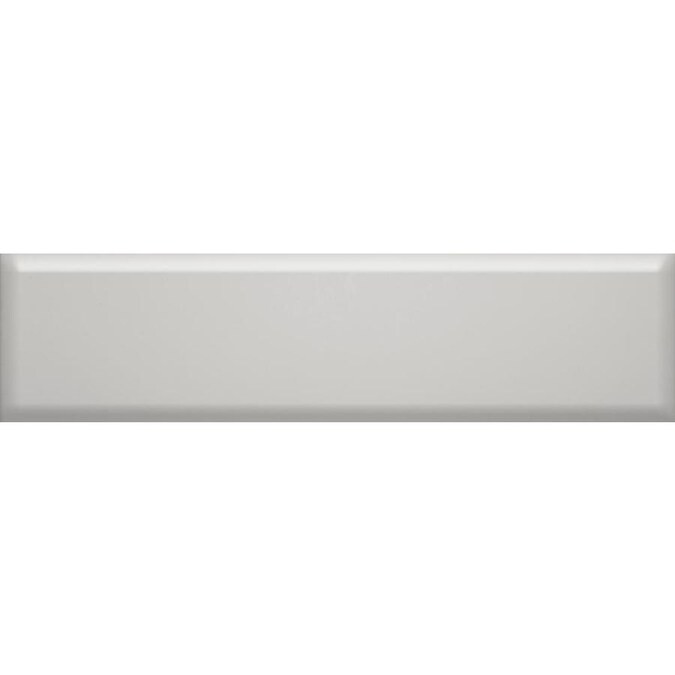 Emser Vogue 20-Pack Gray 4-in x 16-in Glossy Ceramic Subway Wall Tile Lowes.com | Lowe's