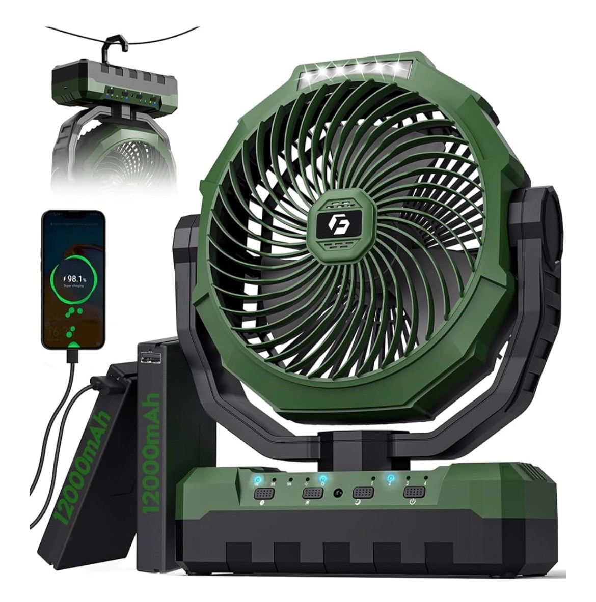 3-in-1 Camping Fan & light - Rechargeable

#LTKTravel #LTKGiftGuide