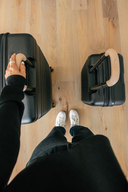 In love with my new luggage. I especially love the contrast of the tan handles with the black bags.

travel | cute luggage | travel bags

#LTKtravel #LTKitbag