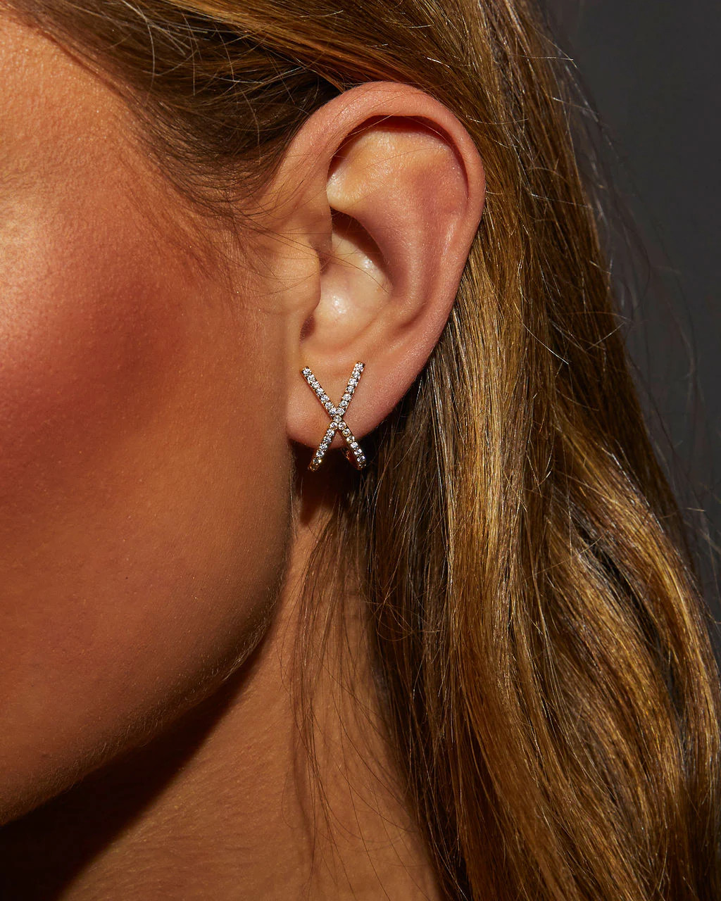 Pave Criss Cross Studs | VICI