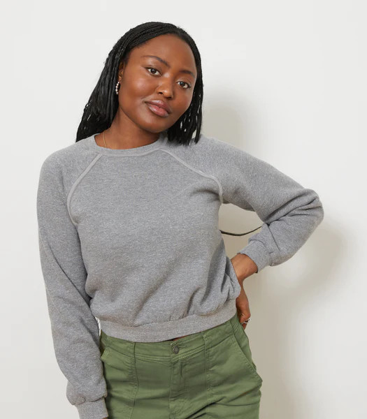 Nico Crew Neck Sweatshirt - Heather Gray | Loup