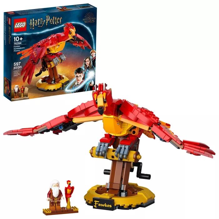 LEGO Harry Potter Fawkes, Dumbledore's Phoenix 76394 597pc Building Kit | Target
