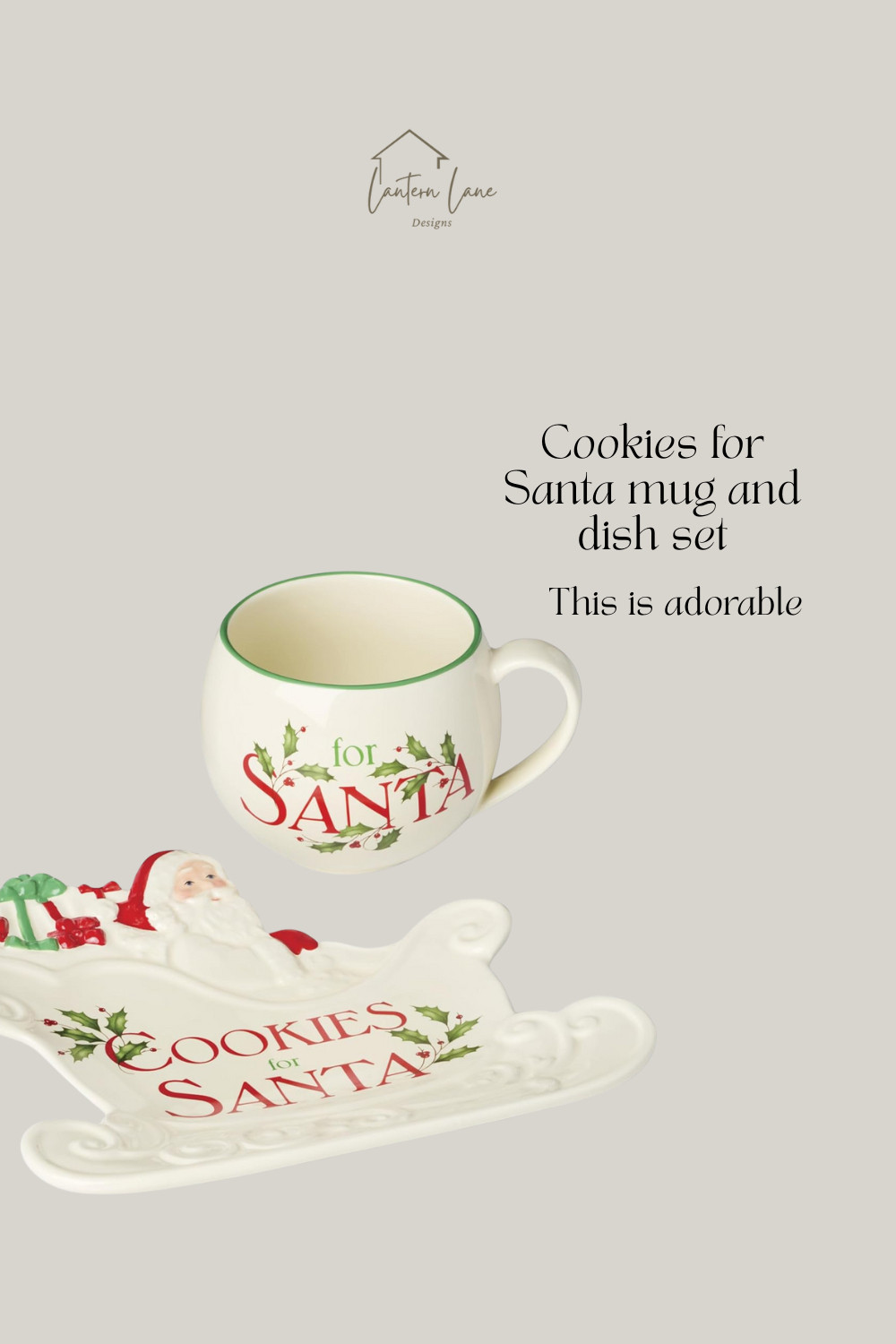 Cookies for Santa mug and dish set. This is so cute and can be used every year.

 

 #LTKSeasonal #LTKHome #LTKFindsUnder50