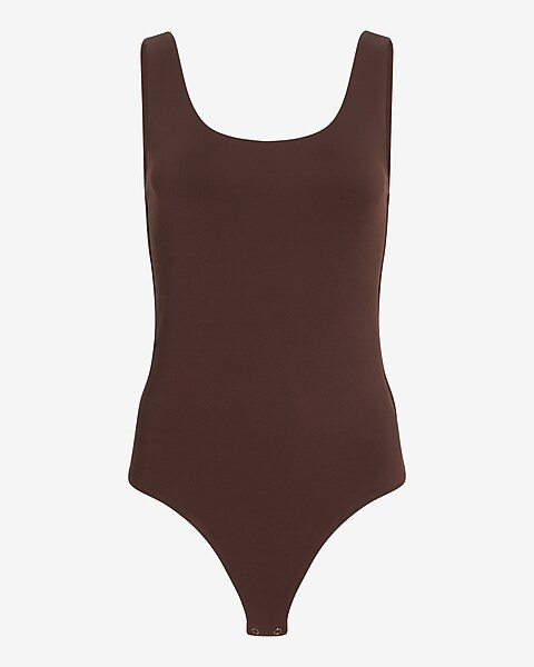 Body Contour Scoop Neck Thong Bodysuit | Express