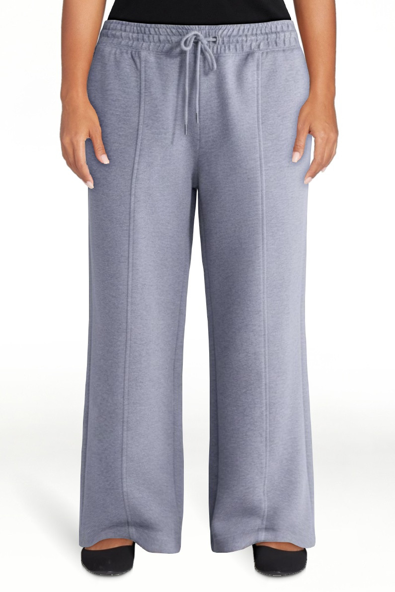 Scoop Women's and Women's Plus Scubaknit Wide Leg Tie Waist Seamed Pants, Regular, Short Lengths,... | Walmart (US)