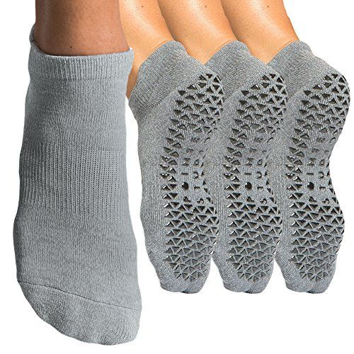 Pointe Studio Women's Lightweight Grip Socks for Yoga, Barre, Pilates, Dance -- M/L (3 Pairs All Hea | Amazon (US)