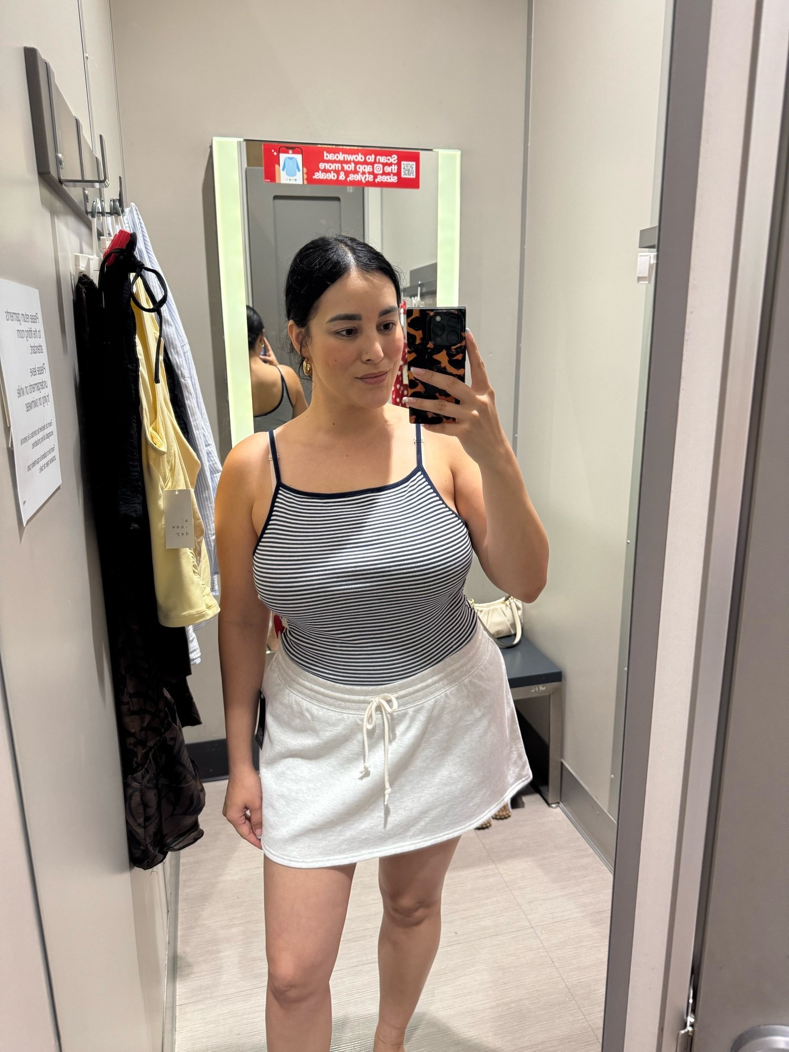 A striped tank and white mini skirt is such an easy summer outfit. Perfect for errands, vacation, or grabbing coffee while pretending you’re on the coast somewhere ☀️

Sizing Deets👇🏽
Top // M
Skirt // M

#LTKootd