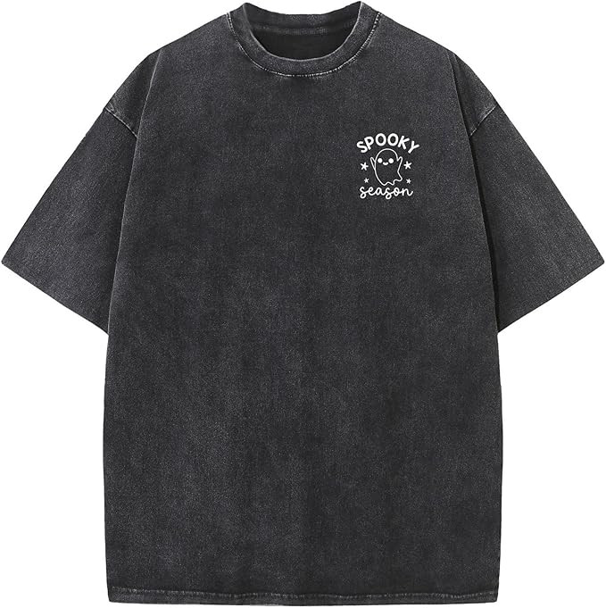 Halloween Shirts for Women Halloween Teacher Shirts Halloween Ghost Shirt Fall Retro Vintage Over... | Amazon (US)