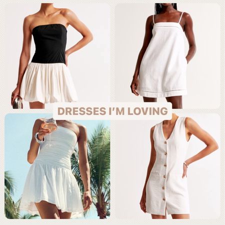 Dresses I’m loving right now 

Mini dress, Abercrombie, resortwear, vacation outfits, summer dresses 

#LTKFindsUnder100 #LTKFindsUnder50 #LTKStyleTip