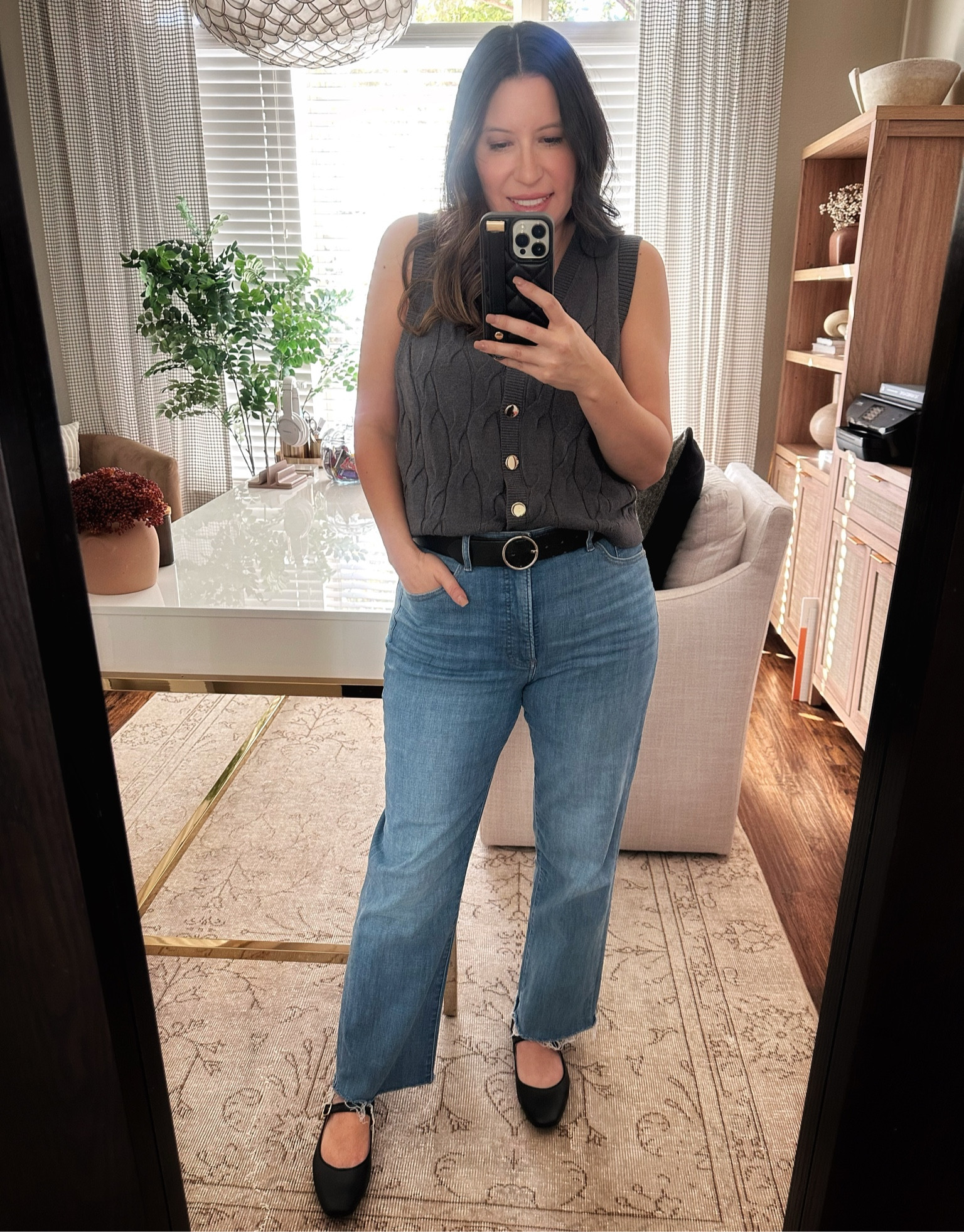 On sale! 👍 Love this sweater vest! So comfy and great soft material! 

#LTKMidsize #LTKSaleAlert