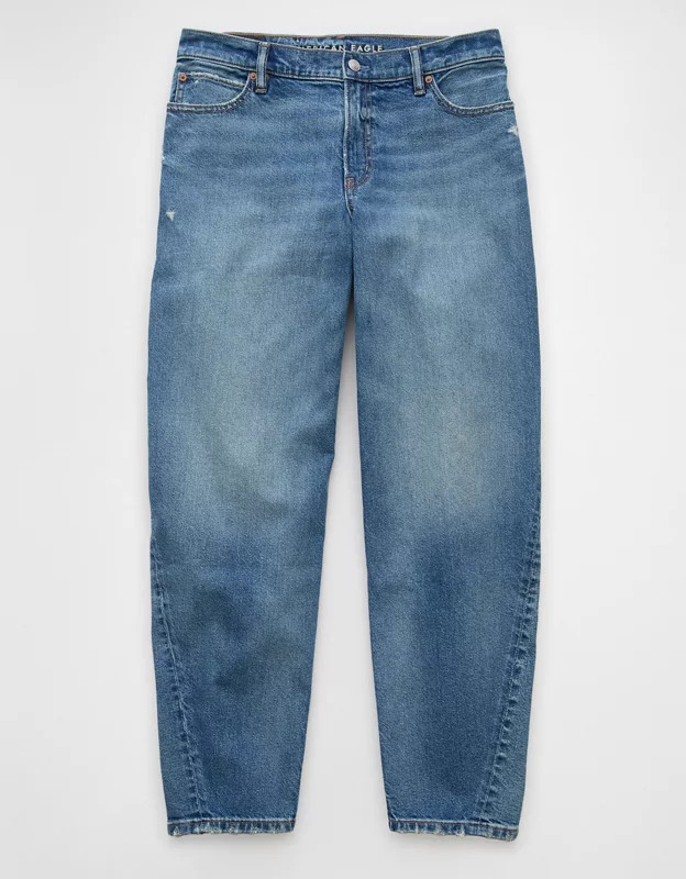 AE Strigid Low-Rise Baggy Barrel Jean | American Eagle Outfitters (US & CA)