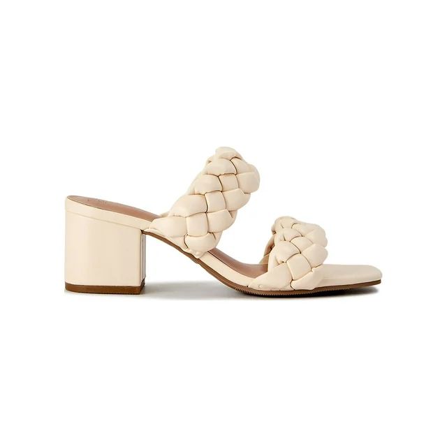 Time and Tru Women’s Braided Heel Sandals | Walmart (US)