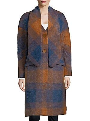 Plaid Scarf Coat | Saks Fifth Avenue OFF 5TH