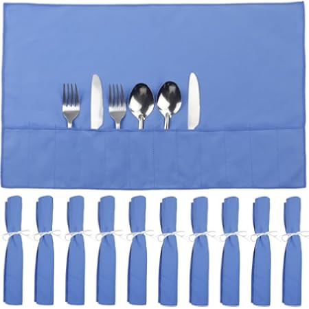 Hagerty 6-Piece Silverware Place Setting Roll \u2013 Tarnish Preventing Silver Cloth Storage for ... | Amazon (US)