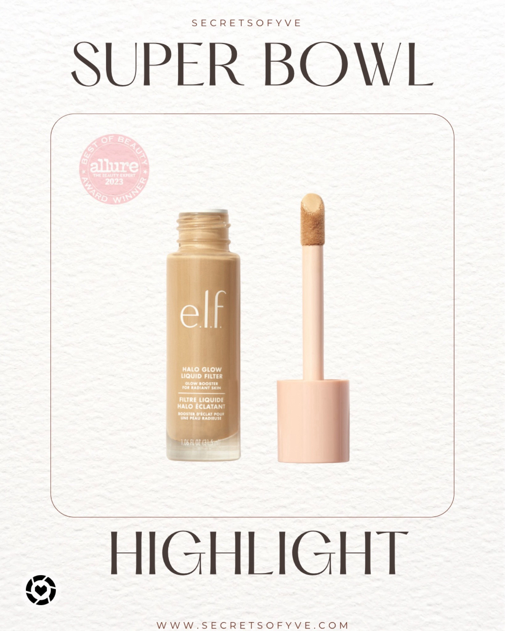 Secretsofyve: Gives my skin a dewy look!  Shown during the Super Bowl. 
#Secretsofyve #ltkgiftguide
Always humbled & thankful to have you here.. @elfcosmetics @target
CEO: PATESI Global & PATESIfoundation.org
 @secretsofyve : where beautiful meets practical, comfy meets style, affordable meets glam with a splash of splurge every now and then. I do LOVE a good sale and combining codes! #ltkstyletip #ltksalealert #ltkholiday #ltkfamily #ltku #ltkfindsunder100 #ltkfindsunder50 #ltkcyberweek #ltkover40 #ltkplussize #ltkmidsize #ltkwedding #ltkworkwear #ltkparties #ltkhome secretsofyve

#LTKBeauty #LTKSeasonal