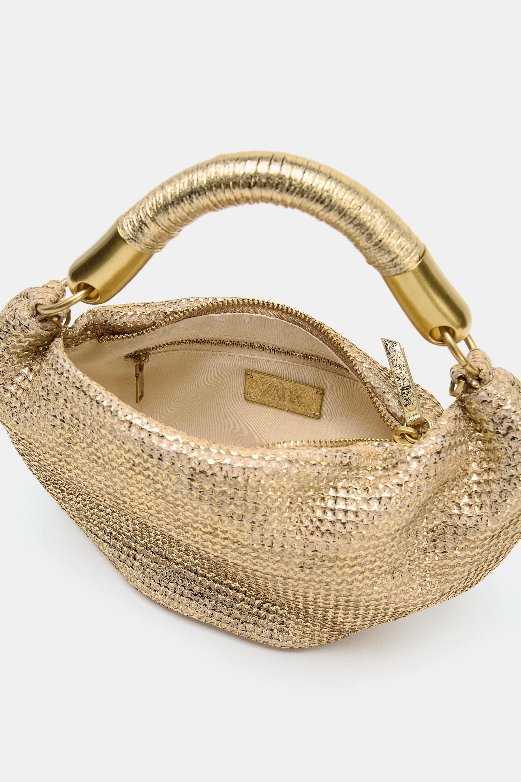 METALLIC EFFECT HANDBAG | Zara US