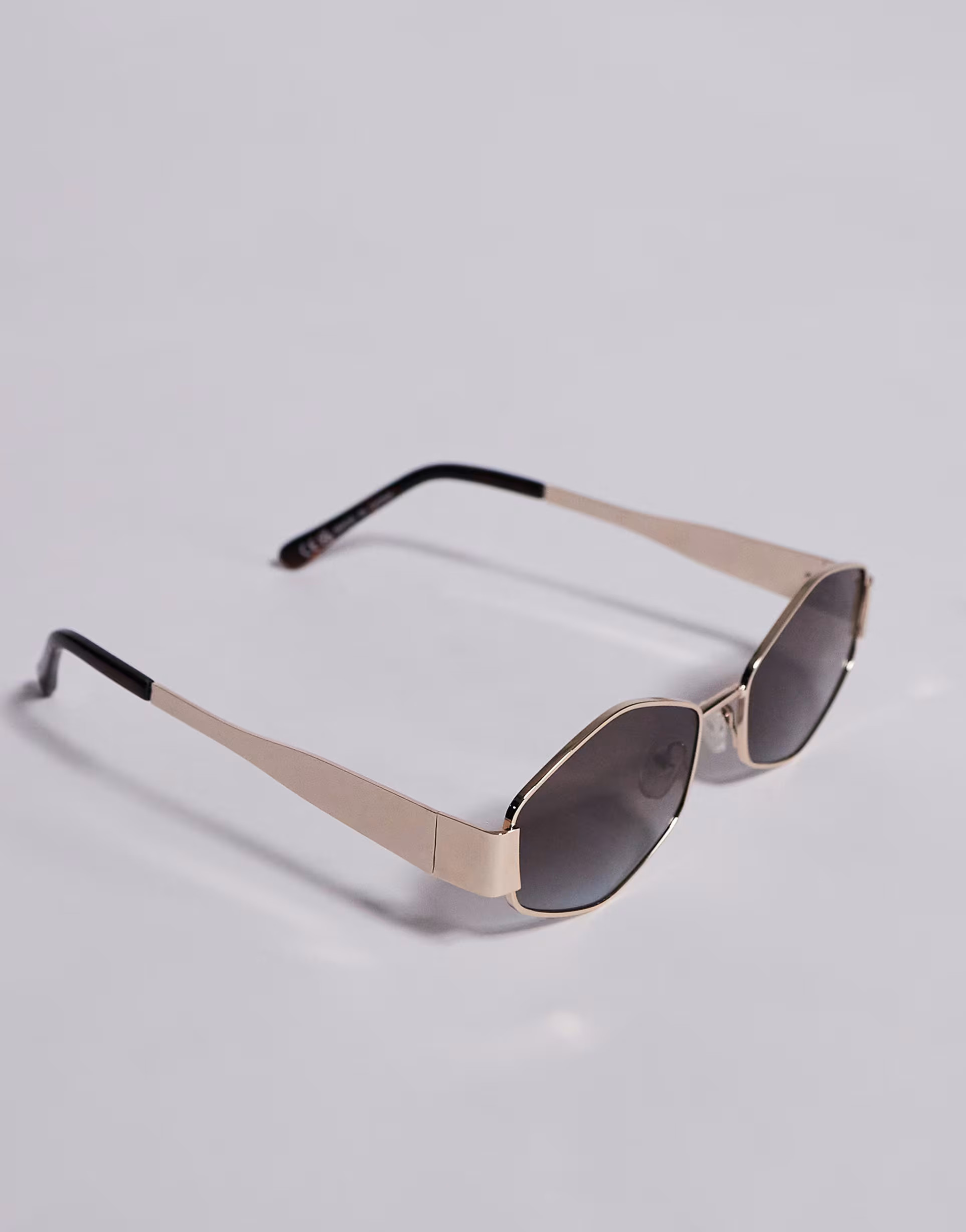 ALDO rilibaen slim hex sunglasses in black and gold | ASOS | ASOS (Global)