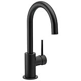 Delta Faucet Trinsic Matte Black Bar Faucet, Black Bar Sink Faucet Single Hole, Wet Bar Faucets Sing | Amazon (US)